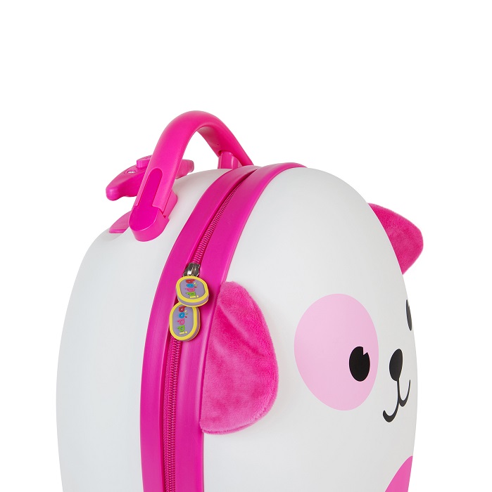 Resväska för barn Tiny Trekker Pink Dog