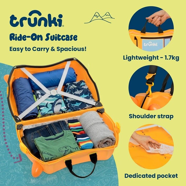 Resväska för barn - Trunki Glide Doug Digger
