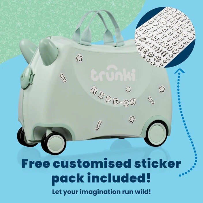 Resväska för barn - Trunki Glide Sage