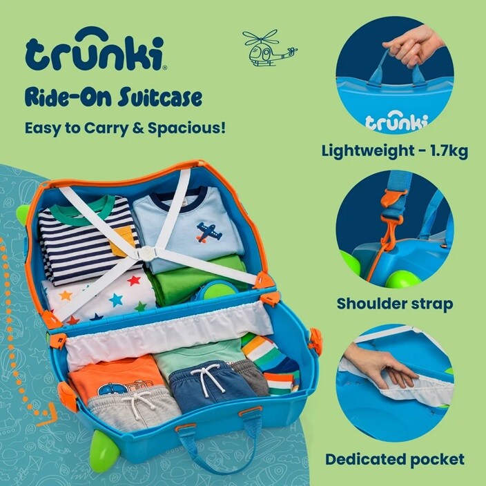 Resväska för barn - Trunki Glide Terrance