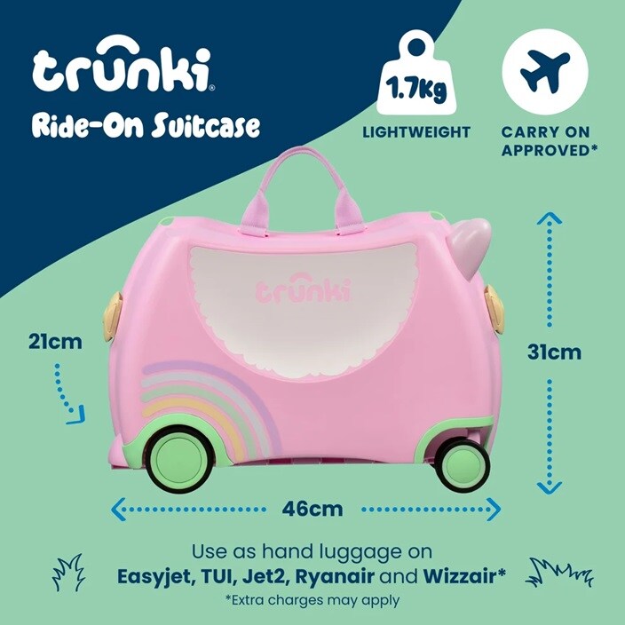 Resväska för barn - Trunki Glide Una Unicorn
