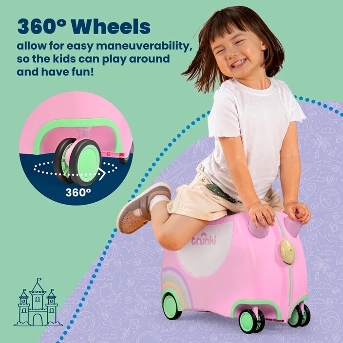 Resväska för barn - Trunki Glide Una Unicorn