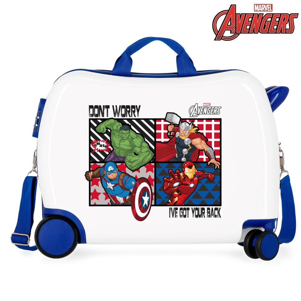 Resväska för barn att åka på Avengers Don't Worry