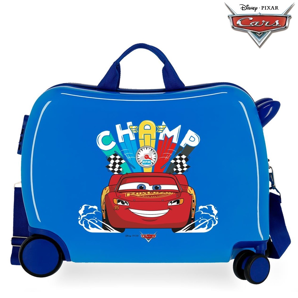 Resväska för barn att åka på Bilar Champ