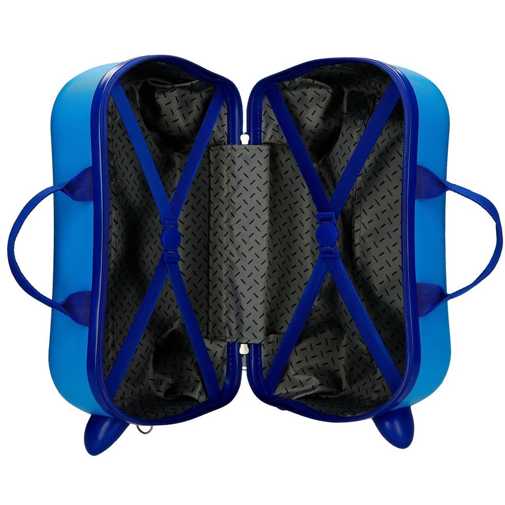 Resväska för barn att åka på Bilar Let's Race Blue