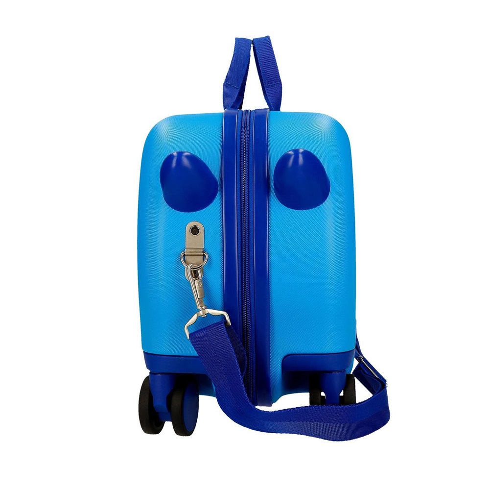 Resväska för barn att åka på Bilar Let's Race Blue