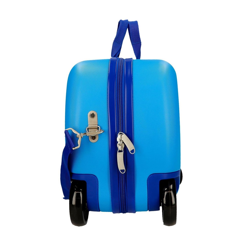 Resväska för barn att åka på Bilar Let's Race Blue