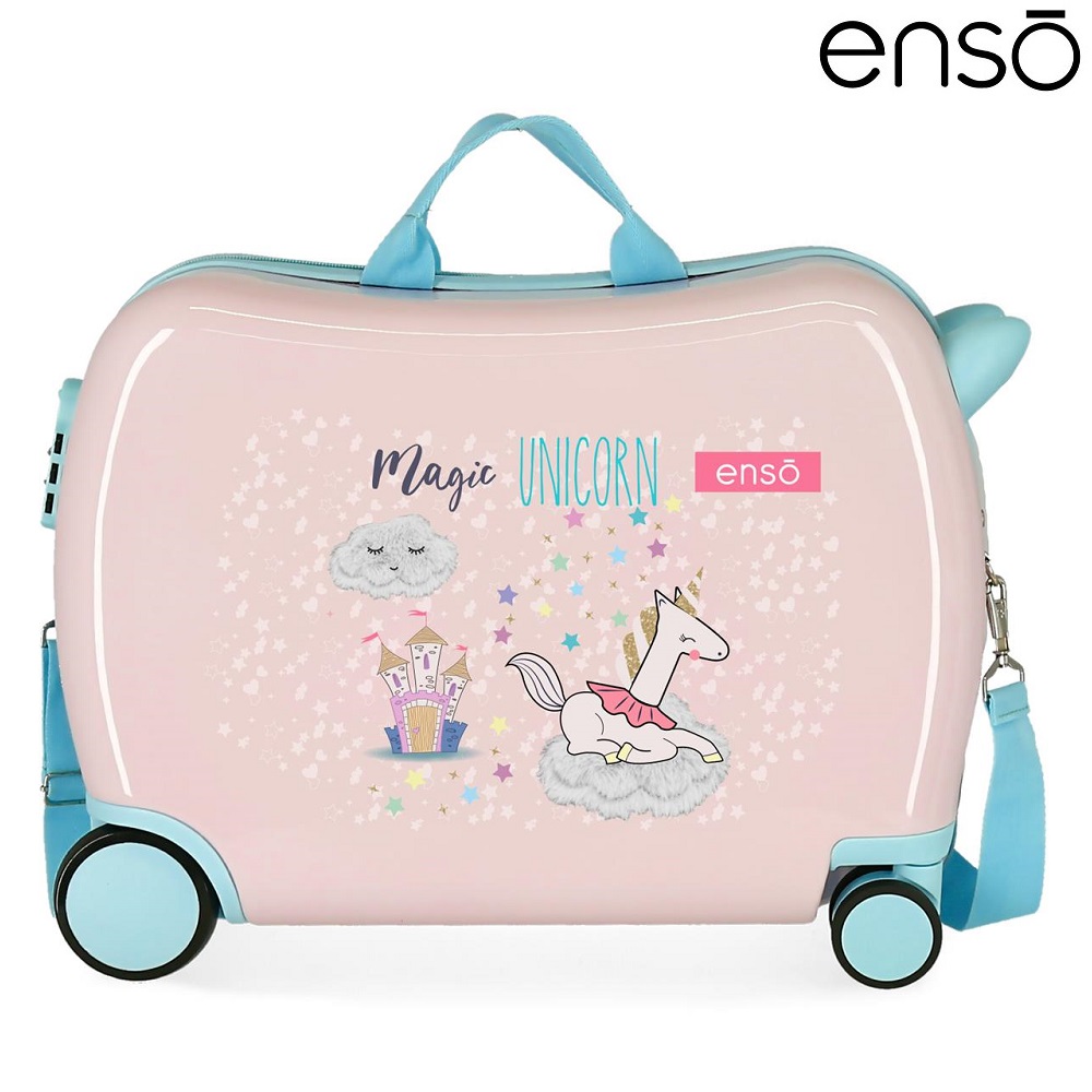 Resväska för barn att åka på Enso Magical Unicorn