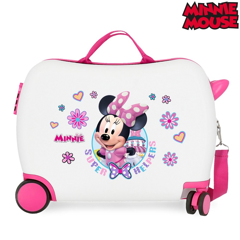 Resväska för barn att åka på Minnie Mouse Super Helpers