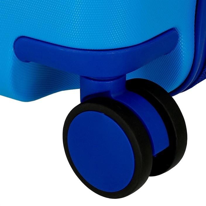 Ride-on resväska för barn att åka på Movom Monsters Blue