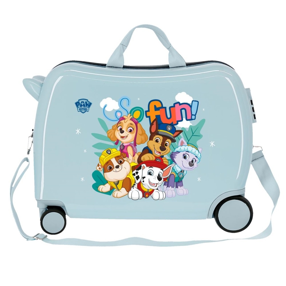 Resväska för barn att åka på Paw Patrol Fun Light Blue
