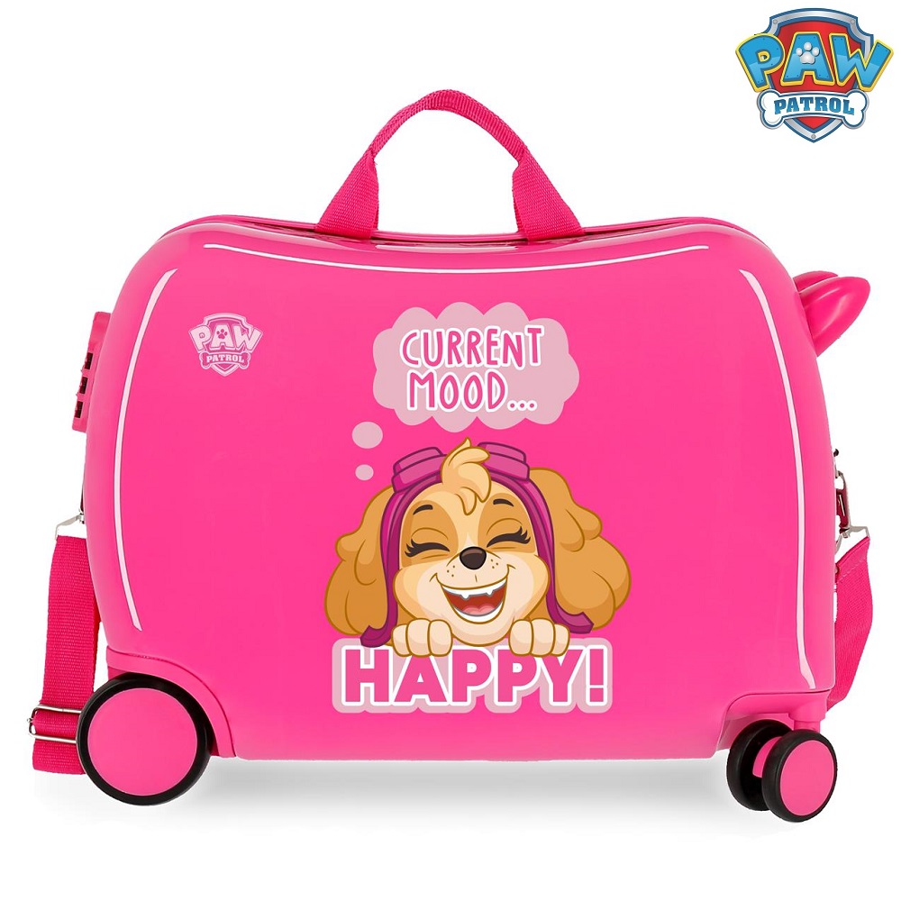 Resväska för barn att åka på Paw Patrol Happy