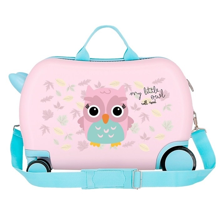 Ride-on resväska för barn att åka på Roll Road My Little Owl