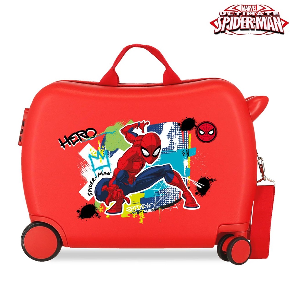 Resväska för barn att åka på Spiderman Urban