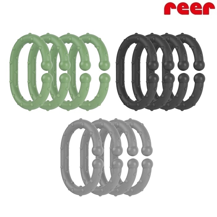 Fästringar till barnvagn – Reer Clip&Go Fastening Rings