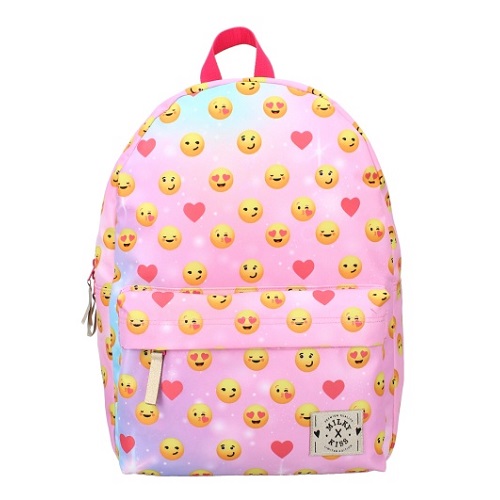 Ryggsäck för barn Milky Kiss Pink Emoji