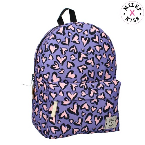 Ryggsäck för barn Milky Kiss Purple Hearts