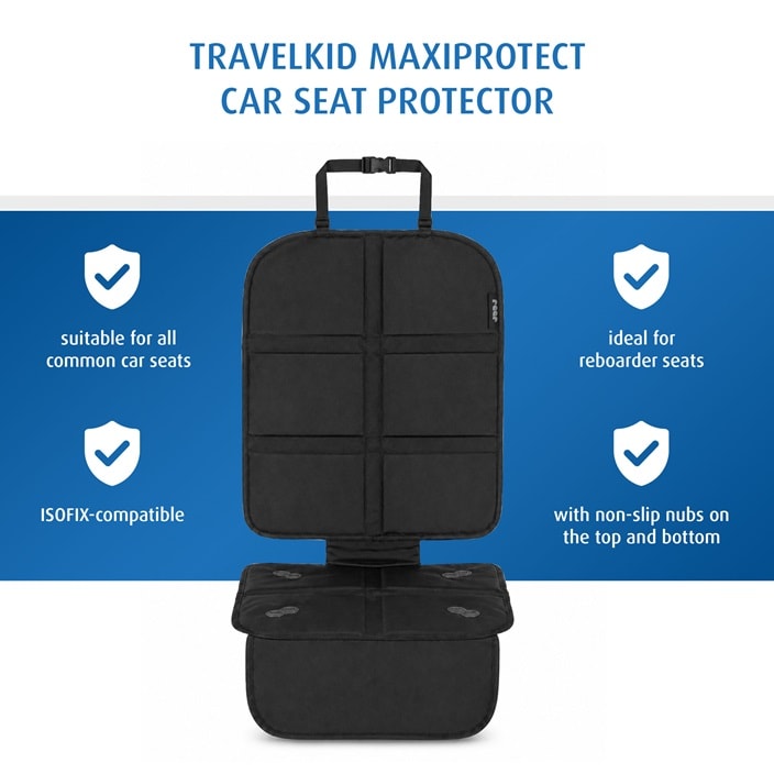Sätesskydd - Reer TravelKid MaxiProtect Black