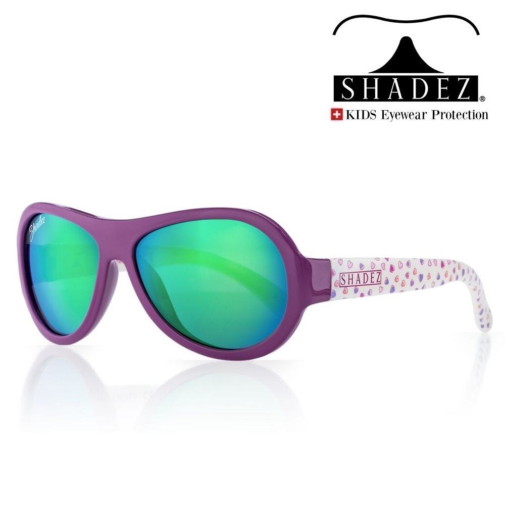 Solglasögon för barn - Shadez Purple Hearts