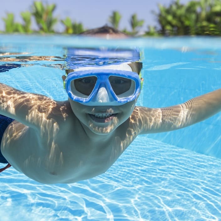 Simmask för barn Bestway Aqua Champ Blue