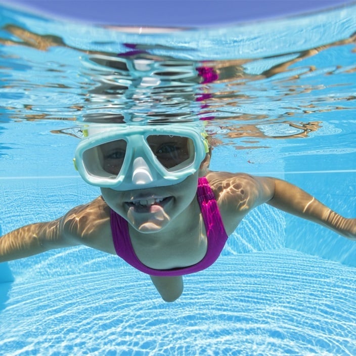 Simmask för barn Bestway Aqua Champ Turquoise