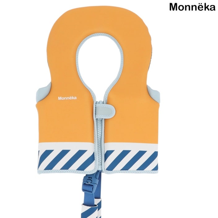 Simväst - Monnëka Learning Float Vest Blue Stripes