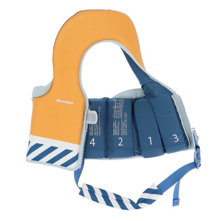 Simväst - Monnëka Learning Float Vest Blue Stripes