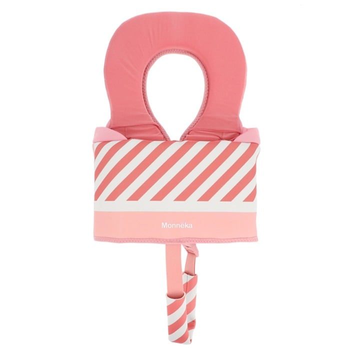 Simväst - Monnëka Learning Float Vest Pink Stripes