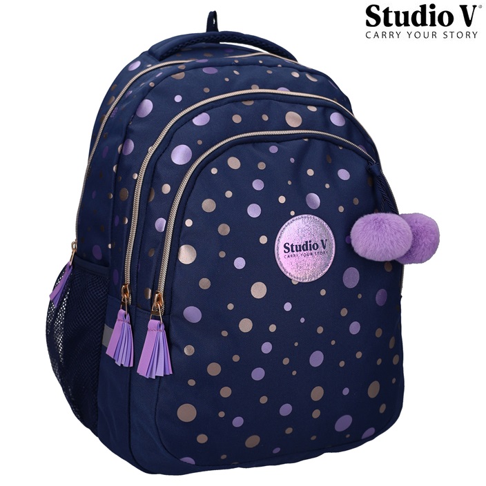 Skolryggsäck för barn Studio V Dazzling Dots