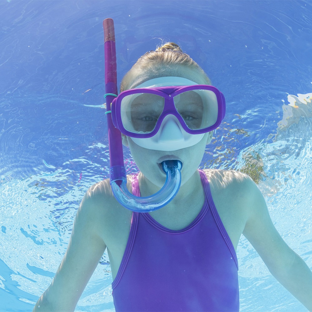 Snorkelset för barn - Bestway Burst Essential Cerise
