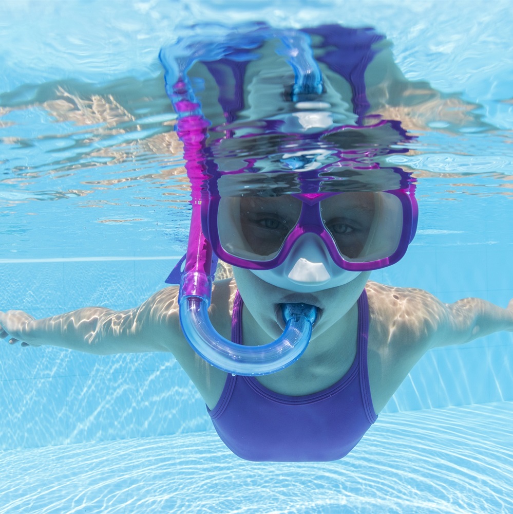 Snorkelset för barn - Bestway Burst Essential Cerise