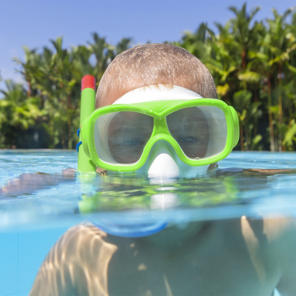 Snorkelset för barn - Bestway Burst Essential Green