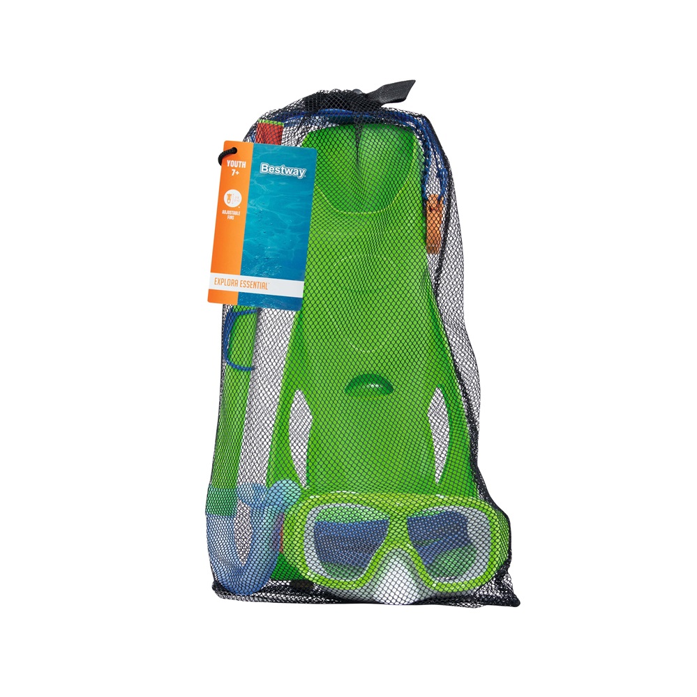 Snorkelset för barn - Bestway Burst Essential Green