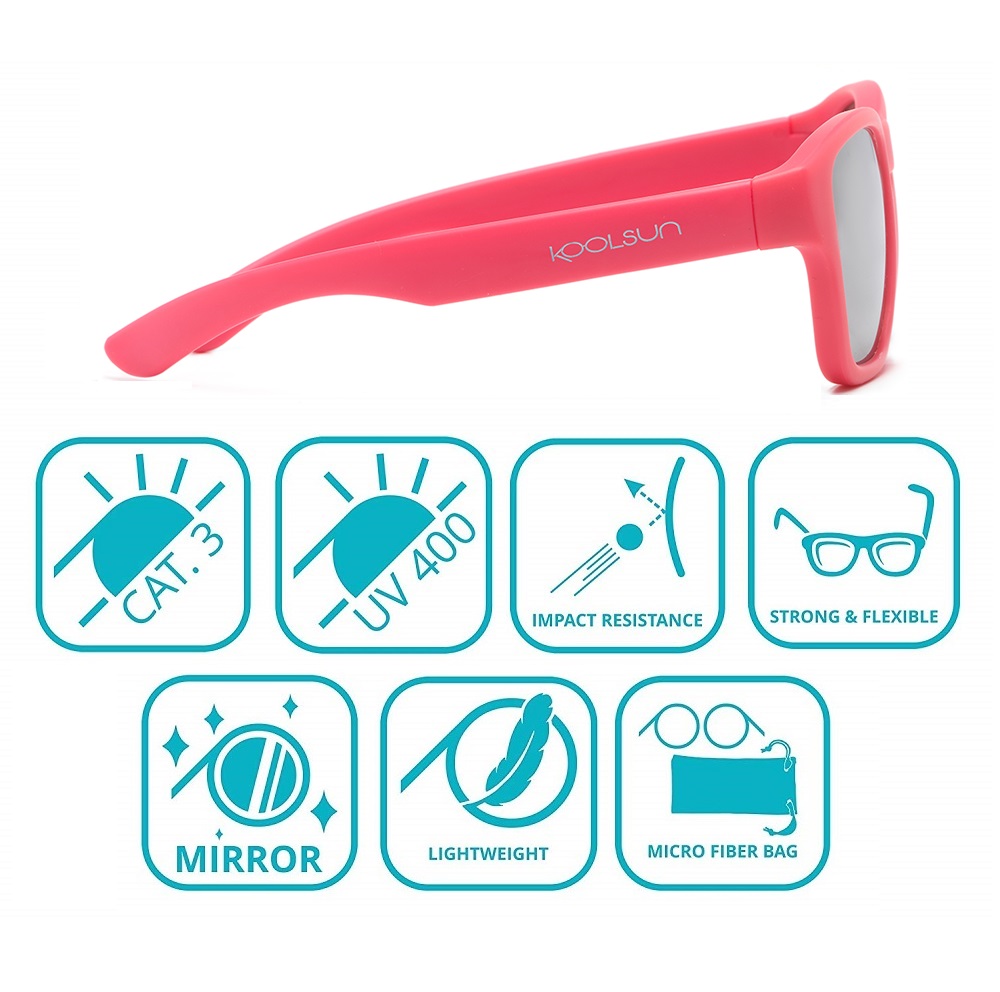 Solglasögon för barn - Koolsun Aspen Camellia Rose