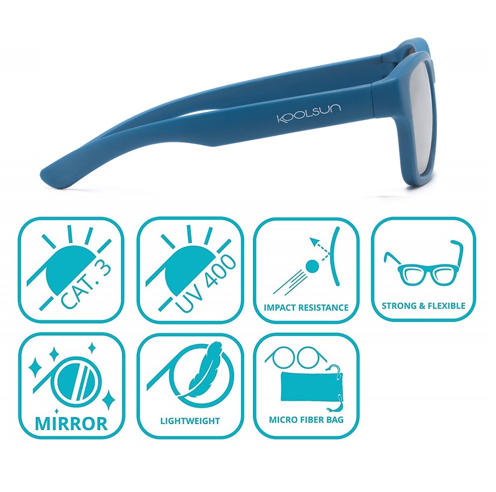 Solglasögon för barn - Koolsun Aspen Deep Water Solglasögon för barn - Koolsun Aspen Deep Water