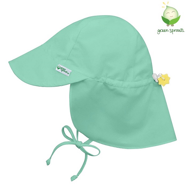 Solhatt för barn Green Sprouts Seafoam