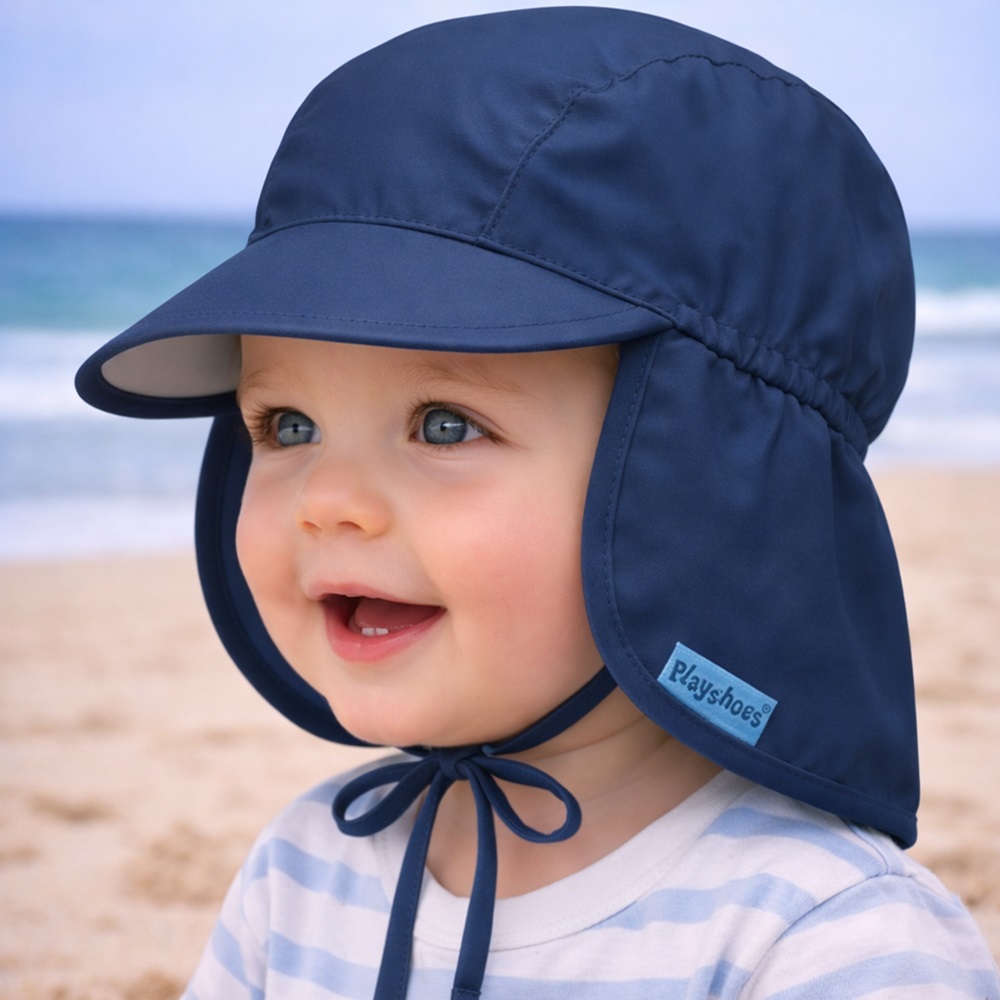Solhatt för barn Playshoes Navy solkeps