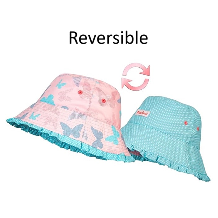 Solhatt för barn - Playshoes Butterfly Reversible