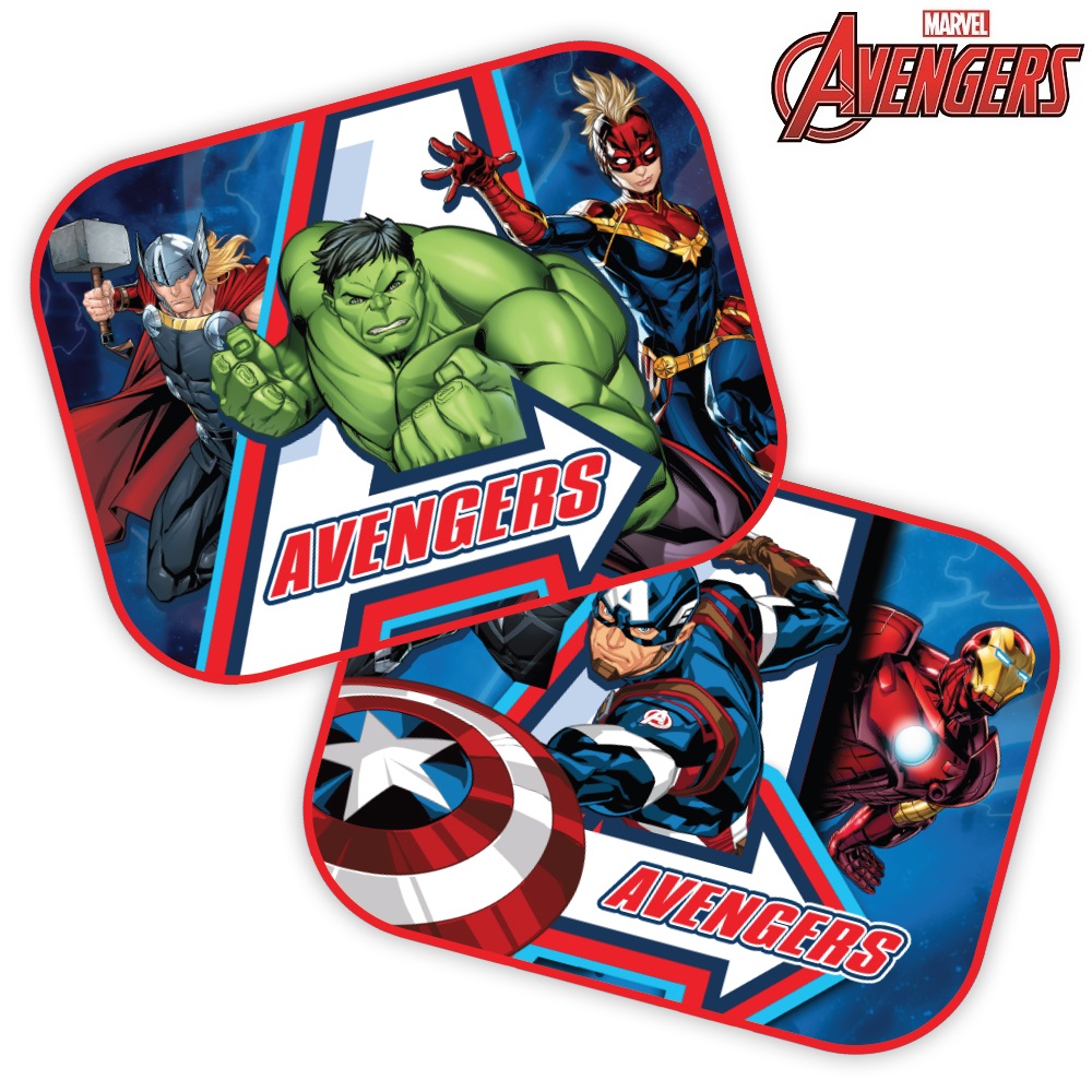 Solskydd till bil 2-pack Seven Avengers