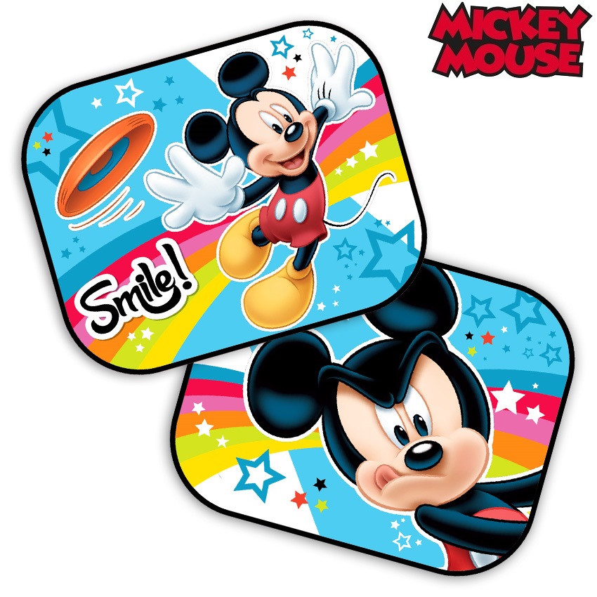 Solskydd till bil 2-pack Seven Mickey Mouse