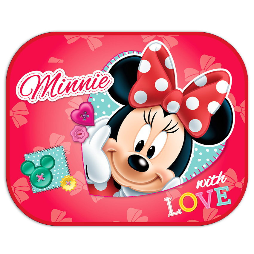 Solskydd till bil 2-pack Seven Minnie Mouse