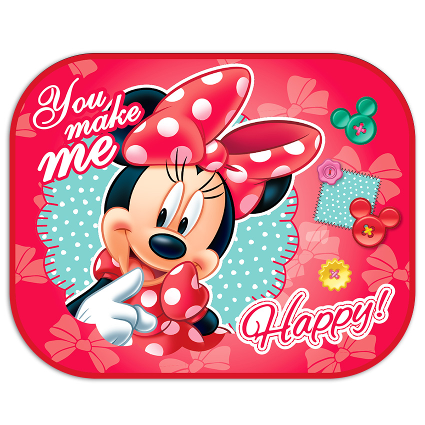 Solskydd till bil 2-pack Seven Minnie Mouse