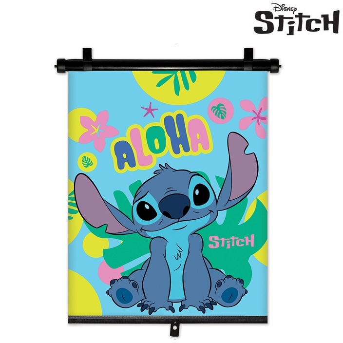 Solskydd rullgardin till bil - Stitch Aloha