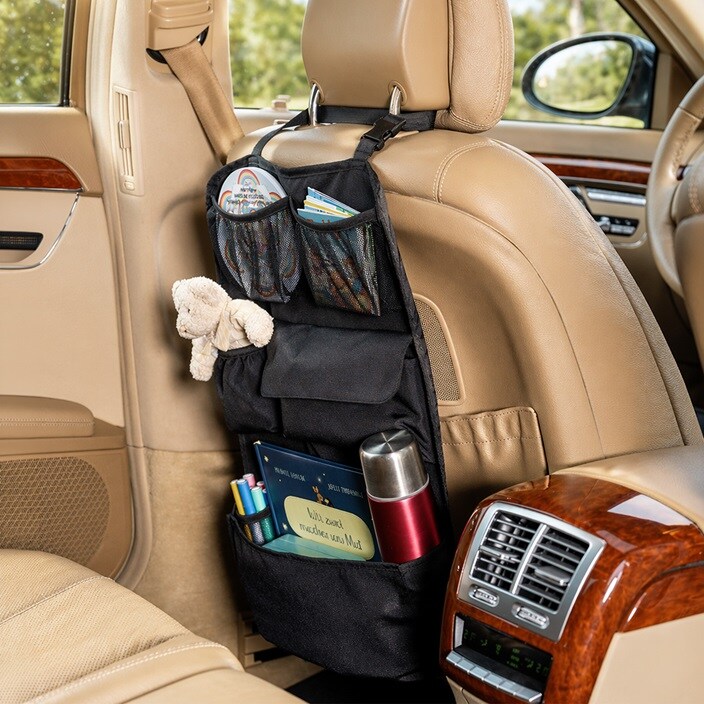 Sparkskydd med förvaring - Reer TravelKid Tidy Black
