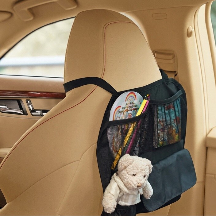 Sparkskydd med förvaring - Reer TravelKid Tidy Black
