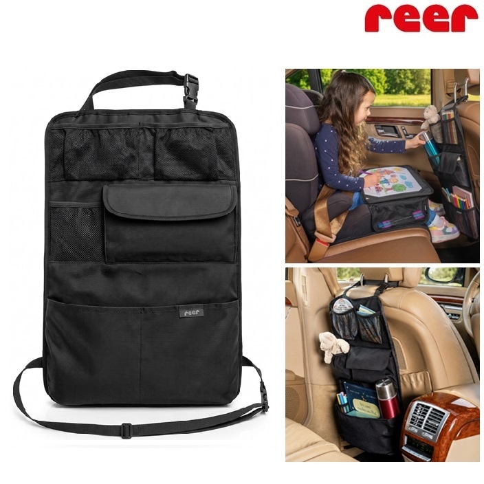 Sparkskydd med förvaring - Reer TravelKid Tidy Black