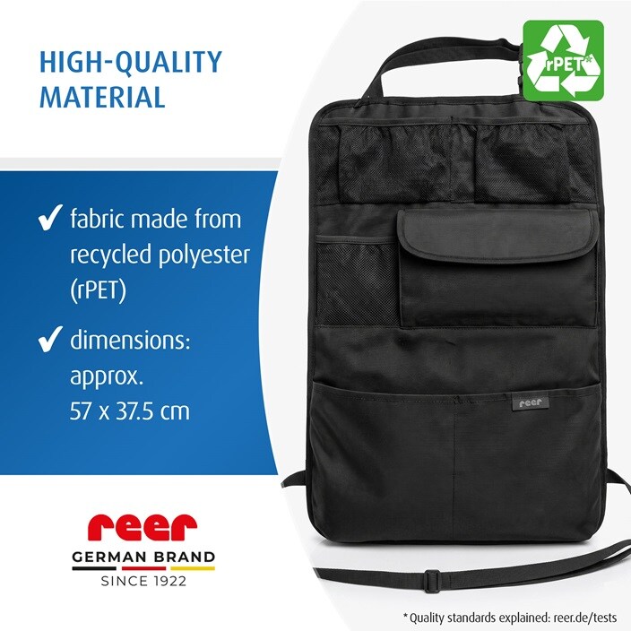 Sparkskydd med förvaring - Reer TravelKid Tidy Black