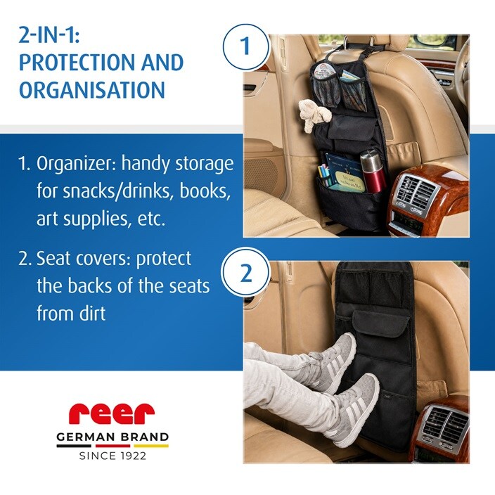 Sparkskydd med förvaring - Reer TravelKid Tidy Black
