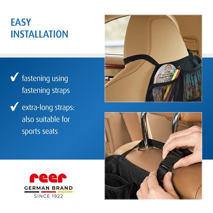 Sparkskydd med förvaring - Reer TravelKid Tidy Black