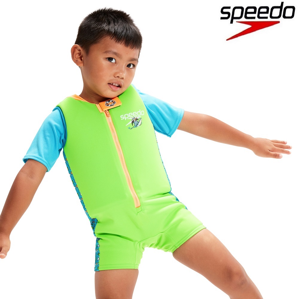 Speedo Float Suit Fluro Green